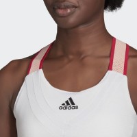 T-shirt bianca pronta per il calore Adidas Y-Back