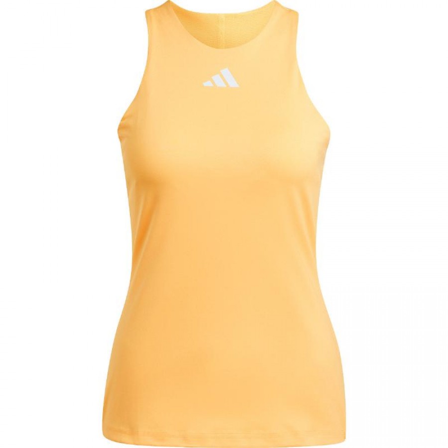 Camiseta Feminina Adidas Y-Tank Laranja Branca