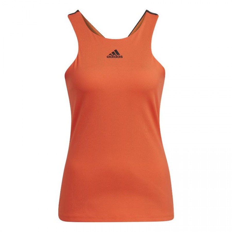 Adidas Y-tank T-shirt laranja preto