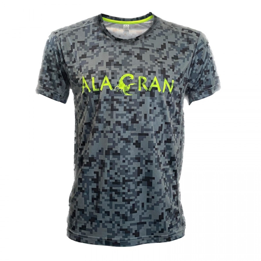 T-shirt Alacran Elite Pixels Noir Jaune