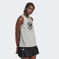 Camiseta Algodon Adidas US Open Gris