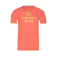 Cotton T-shirt Bidi Badu Mapalo Coral Light Yellow