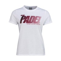 Camiseta Algodon Head Padel SPW Blanco Mujer