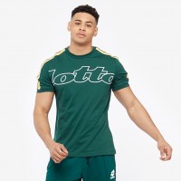 T-shirt vert Algodon Lotto Athletica II
