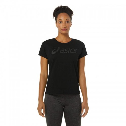 T-shirt Asics Big Logo Tee Mulheres Negras T-shirt Asics Big Logo Tee Mulheres Negras