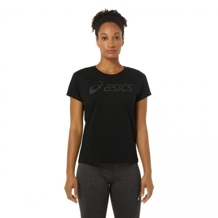 T-shirt Asics Big Logo Tee Mulheres Negras