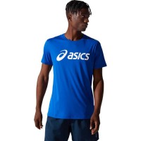 Camiseta Asics Core Logo Grande Azul Blanco
