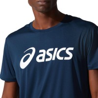 T-shirt Asics Core Top Logo Marino Blanco
