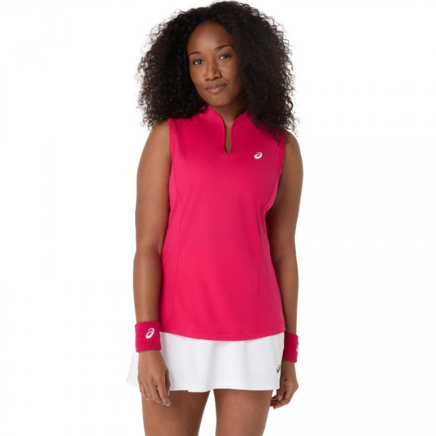 T-shirt femme Asics Court Bright Pink  Offre - Pas cher