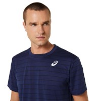 T-shirt Asics Court Stripe Marine Black