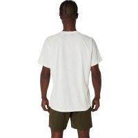 Camiseta Asics Game All Over Print SS Top Crema  Offre - Pas cher
