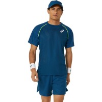 Asics Match Blue Mako T-Shirt  Offer + Cheap