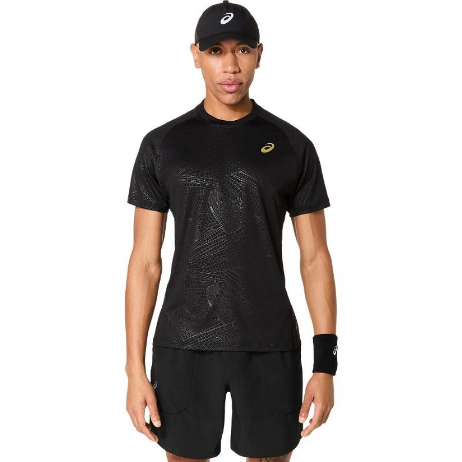Asics Match Night Energy Black T-Shirt  Offer + Cheap