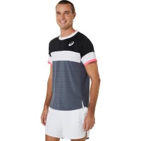 Camiseta Asics Match SS Top Preto Cinza