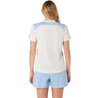 Camiseta Feminina Asics Padel Court Cream  Oferta + Barato