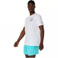 Asics Padel Court Graphic SS Top White T-Shirt  Offer + Cheap
