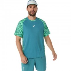 Camiseta Asics Padel Court Print SS Top Verde Pino