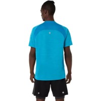 Camiseta Asics Road SS Top Azul Egeo