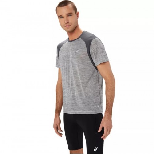 Camiseta Asics Road SS Top Cinza Camiseta Asics Road SS Top Cinza