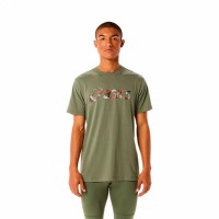 Camiseta Asics Wild Camo Verde Liquen