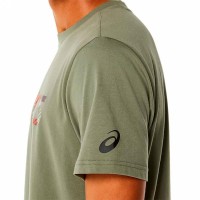 Asics Wild Camo Lichen Green T-Shirt