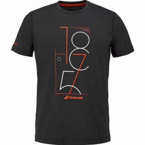 Camiseta Babolat Exercise Graphic Negro