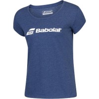 Camiseta Babolat ExerciseTee Azul Marino Mujer