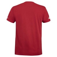Babolat Juan Lebron Camiseta Vermelha de Algodão