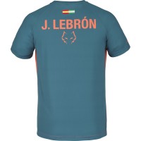 Babolat Juan Lebron T-shirt Blu Scuro Arancione