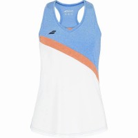 Camiseta Babolat joga contra Blanco Azul Junior
