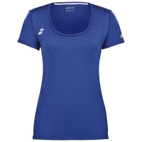 Camiseta Babolat Play Capsleeve Azul Blanco Junior