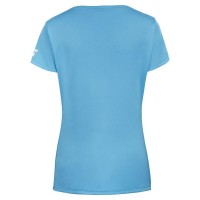 Camiseta Babolat Joga Capsleeve Azul Cian Junior