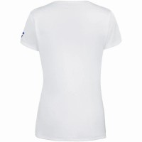 Camiseta Babolat Joga Capsleeve Blanco Azul Junior