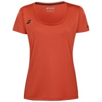 Camiseta Babolat Joga Capsleeve Rojo Naranja Junior