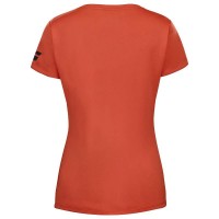 Camiseta Babolat Joga Capsleeve Rojo Naranja Junior