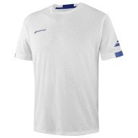 T-shirt Babolat Play Crew Blanc Bleu