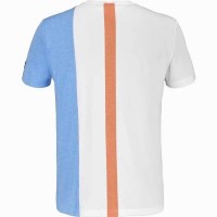 Babolat Play Crew T-shirt Branco Azul Laranja