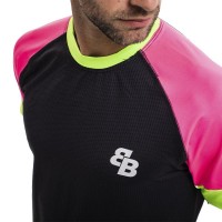 Camiseta BB Game Negro Rosa Melon - Barata Oferta Outlet