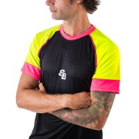 BB Owens T-Shirt Nero Rosa Giallo Fluor