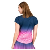 Bidi Badu Colortwist Rosa Azul Escuro Camiseta Feminina