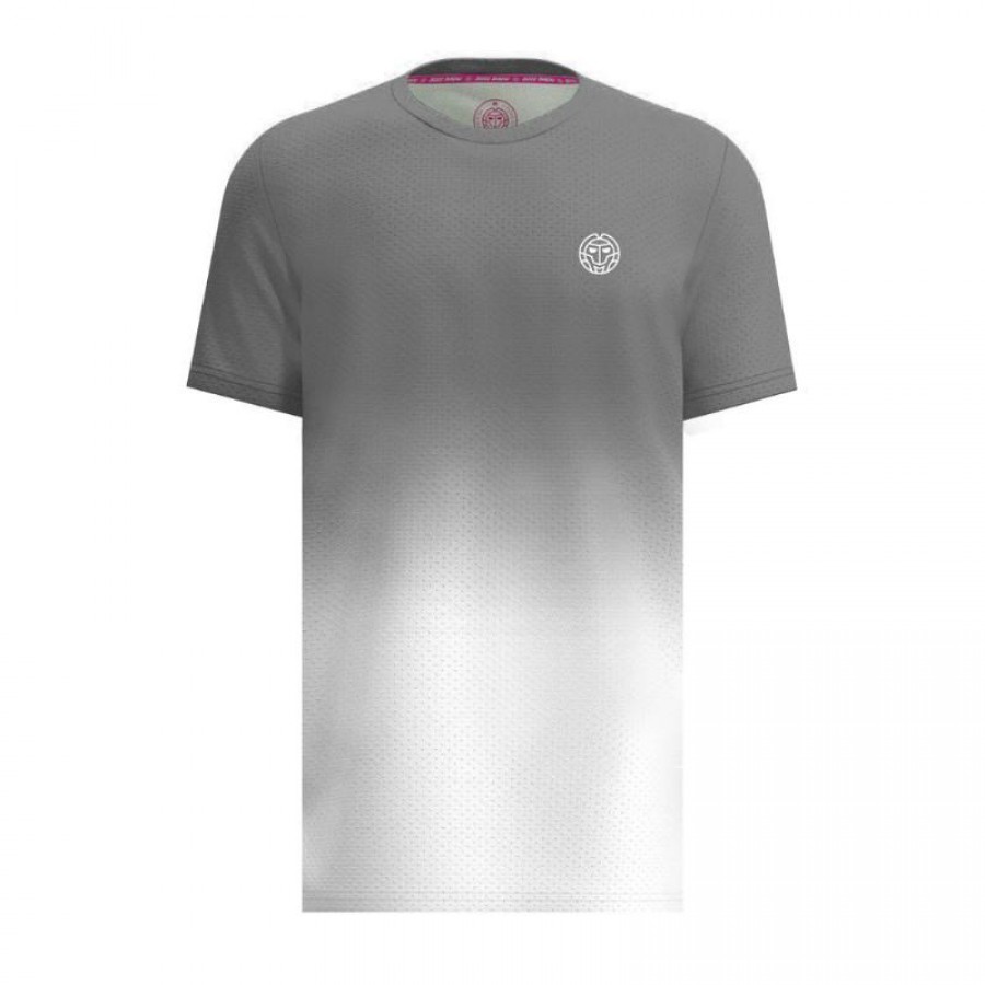 Camiseta Bidi Badu Crew Gradiant Gris Blanco