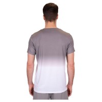 Camiseta Bidi Badu Crew Gradiant Gris Blanco