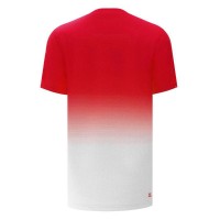Camiseta Bidi Badu Crew Gradiant Rojo Blanco Junior