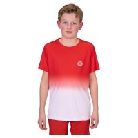 Bidi Badu Crew Gradiant Rouge Blanc T-shirt Junior