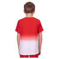 Bidi Badu Crew Gradiant Rouge Blanc T-shirt Junior