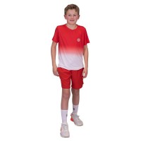 Bidi Badu Crew Gradiant Rouge Blanc T-shirt Junior