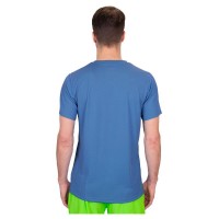 Camiseta Bidi Badu Tripulacão Avesso Azul Verde Neon