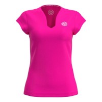 Camiseta Bidi Badu Crew V-Neck Rosa Mujer