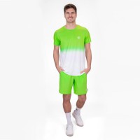 Camiseta Bidi Badu Crew Gradiant Neon Verde Branco