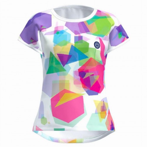 Bidi Badu Kaleido Capsleeve Blanc Mix T-Shirt Femme Bidi Badu Kaleido Capsleeve Blanc Mix T-Shirt Femme